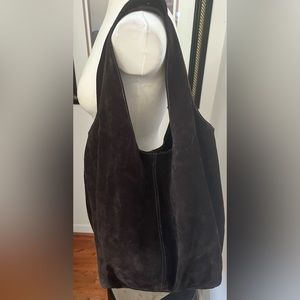 Genuine Suede Hobo Bag